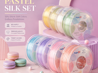 Filamento de Impresora 3D Yiqiu3D Silk PLA de 1.75mm, Juego de Colores Pastel Macaron para Regalos y Decoración, Compatible con Bambu Lab y Creality