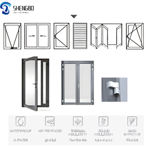 Cửa sổ nhôm sang trọng hiện đại tùy chỉnh cách âm với lưới chống muỗi & phá vỡ nhiệt được thiết kế cho ngành nghề - Product Image 3