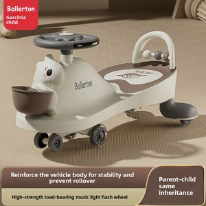 Coche de Plástico para Niños con Ruedas Omnidireccionales, Resistente a las Caídas, Estilo Adulto, para Niños y Niñas de 1 a 3 Años - Product Image 4
