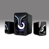 Altavoz para Juegos con Luz Intermitente RGB de 7 Colores, Microlab U270 Phenix, Altavoz Bluetooth, Altavoz para Computadora de Escritorio