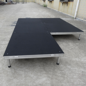 เวทีพกพาปรับระดับความสูงได้ น้ำหนักเบา พร้อมขาอะลูมิเนียมอัลลอย ประกอบง่าย พื้นผิวกันลื่น สำหรับงานอีเว้นท์ - Product Image 2