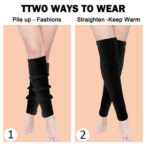 ZONEKKI Penghangat Kaki Wanita yang Dapat Dipersonalisasi, Dibuat Sesuai Pesanan, Penghangat Kaki Rajut dengan Logo Kustom untuk Kantor dan Kebugaran, Penghangat Kaki Panjang - Product Image 4