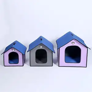 Casa de animais dobrável, casinha de animais para passeios ao ar livre, casa de animais de estimação, viagem, canil, kedi, vila, casa de perro, gatos, produtos para uso externo