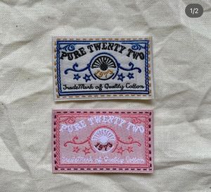 Étiquettes tissées en gros pour usines, étiquettes de col personnalisées pour vêtements, logos, manteaux sur mesure, designs de marques de haute qualité - Product Image 6