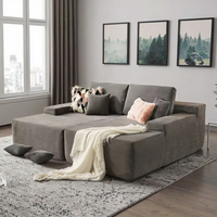Sofa kasur korduroi Modular Super dalam, Sofa terkompresi mewah untuk Apartemen Vila kemasan vakum furnitur ruang tamu