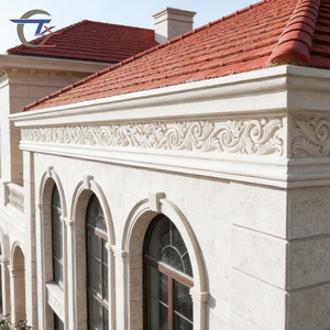 Moulage de corniche en GRC élégant, design sculpté orné, matériau durable résistant aux intempéries, moulage de corniche pour villa extérieure - Product Image 3