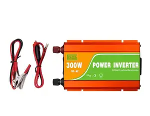 300W ไมโครอินเวอร์เตอร์ DC 12V แปลงเป็น AC 120V 60Hz สำหรับรถยนต์ที่มีคลิป