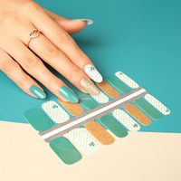 Shanghai Huizi DIY Autocollants de vernis à ongles japonais en forme de cœur, portables, à couverture complète, style français