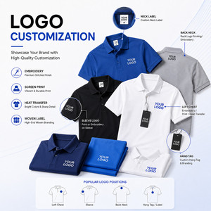 เสื้อโปโลถักโพลีเอสเตอร์แบบยูนิเซ็กซ์ น้ำหนัก 200 กรัม แขนสั้น พิมพ์ลายโลโก้ ไซส์ใหญ่ จำหน่ายจำนวนมาก สไตล์ใหม่ทันสมัย หลากหลายสี คุณภาพสูง - Product Image 2
