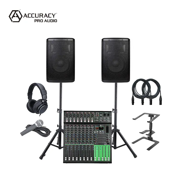 Precisione DJSET001 PA sistema Audio DJ Set attrezzature soluzione Audio professionale DJ Speaker Set sistema per DJs e musicisti