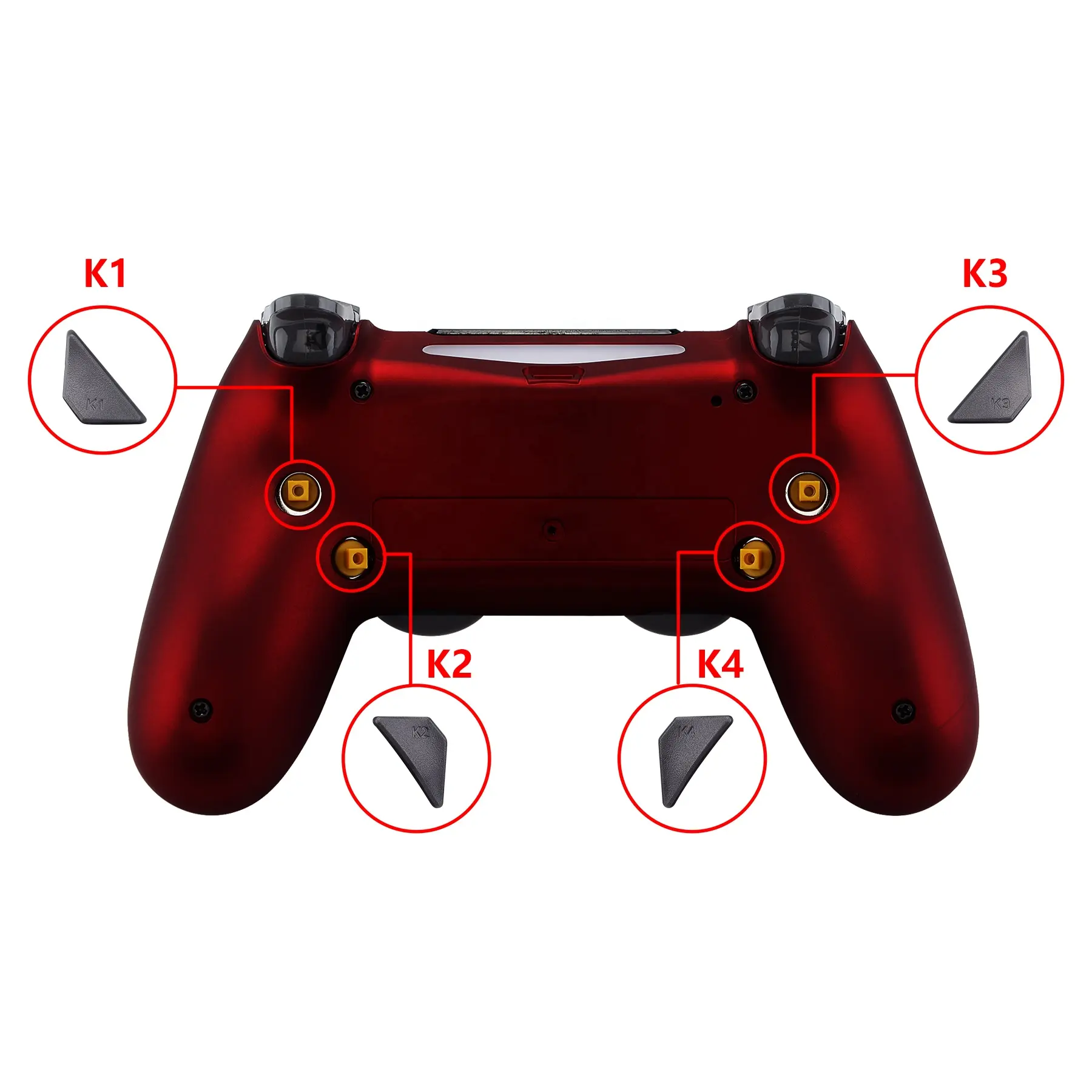 Extremerate Custom Gamepad Accessories For PS4 Paddle Buttons Dawn Remapper Back Button For PS4 Controller Wired