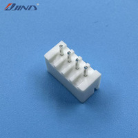 Conector SMT de 4 pines y paso de 2.5mm para PCB - Conector de cabezal de nailon 66 UL94-V0 de latón XH-4A para conexión de cable a placa/cable a cable