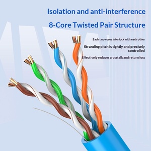 Cavo di Rete Ethernet Kneysum 305M 1000Ft per Rete Locale <span class=keywords><strong>CAT5E</strong></span> CAT6A CAT5 CAT6, Cavo di Rete Interno in Rame Puro CCA - Product Image 3