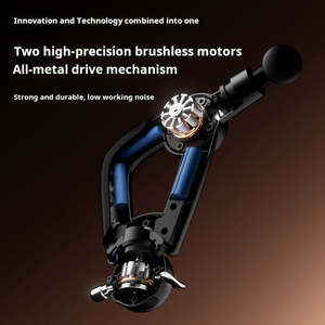 Pistolet Fascia <span class=keywords><strong>2</strong></span> en 1 de haute précision et pistolet de massage musculaire à libération de cible avec 6 têtes - Product Image 4