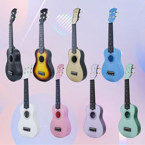 Groothandel Goedkope Hoge Kwaliteit Vroege Muzikale Educatieve Speelgoed Kleine Cartoon Opblaasbare <span class=keywords><strong>Plastic</strong></span> Meisjes Ukelele Gitaar Speelgoed 21 Inch - Product Image 2