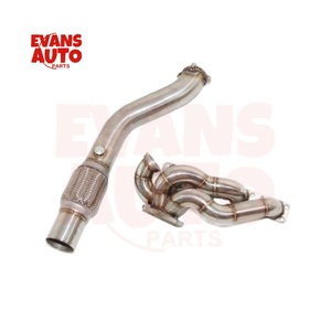Sistema de escape de alto rendimiento Turbo colector 3 "tubo de bajada para 92-96 <span class=keywords><strong>BMW</strong></span> <span class=keywords><strong>E36</strong></span> M42 M44 318I <span class=keywords><strong>318IS</strong></span> 318TI T3 brida Tig soldada - Product Image 5