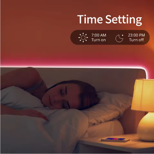 Bande LED néon RGB 5V alimentée par USB, synchronisation musicale via application Bluetooth, couleurs pleines, effet de poursuite, flexible, étanche, pour décoration DIY - Product Image 5
