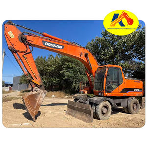 Excavateur à Dh210w-7 roues Doosan d'occasion à vendre Machine DX210 d'occasion avec moteur central et composants de moteur - Product Image 1