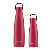 Termo al vacío de acero inoxidable 18/8 para viaje, botella de agua de grado alimenticio para deportes al aire libre, doble pared
