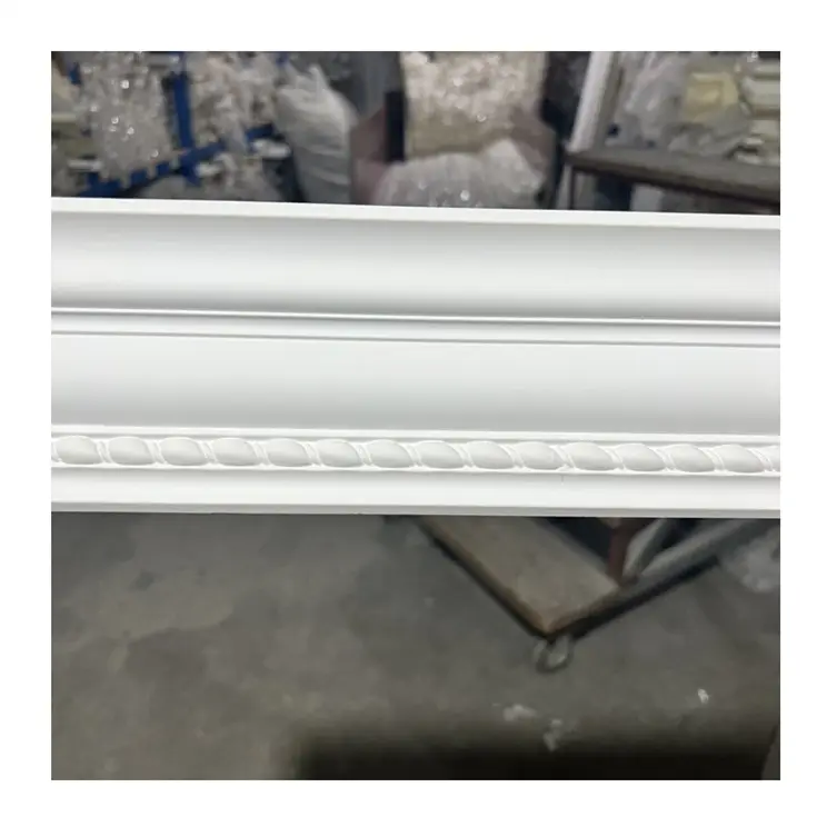 HN -80812 Interior PU Foam Cornice Fireproof Moulding Artificial PU Crown Molding Trim for Furniture Door