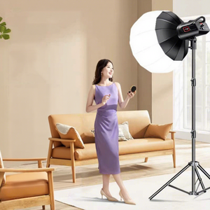 Kit d'éclairage vidéo LED 100W avec boîte à lumière souple de 65 cm, support de 2,5 m, éclairage continu de studio pour photographie, ensemble de boîtes à lumière douce pour éclairage d'appoint <span class=keywords><strong>photo</strong></span> - Product Image 1