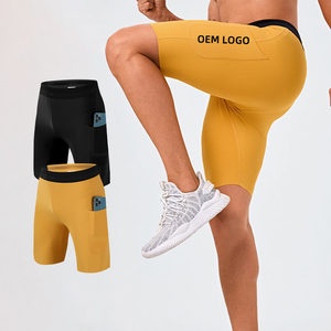 Pantalones Cortos de Compresión <span class=keywords><strong>para</strong></span> <span class=keywords><strong>Hombre</strong></span>, Ideales <span class=keywords><strong>para</strong></span> Gimnasio y <span class=keywords><strong>Running</strong></span>, Ropa Deportiva Activa, Capa Base de Compresión - Product Image 1