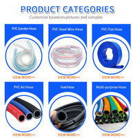 Tuyaux d'admission d'air en PVC tressé en fibre pour usage air/eau/oxygène, tailles 6mm-50mm, prix bas, pour compresseur d'air