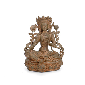 งานฝีมือทองเหลืองรูปปั้นพระพิฆเนศทองแดงแท้ สไตล์เอเชียตะวันออกเฉียงใต้ สำหรับตกแต่งบ้าน - Product Image 2