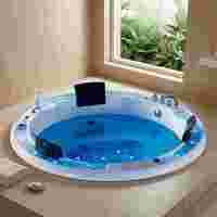 Baignoire de massage d'angle moderne en ABS, hydrothérapie, écologique, pour villa, prix usine, vente chaude