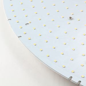 Plafonnier suspendu led <span class=keywords><strong>suspension</strong></span> <span class=keywords><strong>abat</strong></span>-<span class=keywords><strong>jour</strong></span> rond en aluminium avec smd longueur de câble réglable <span class=keywords><strong>pour</strong></span> la lumière intérieure - Product Image 4