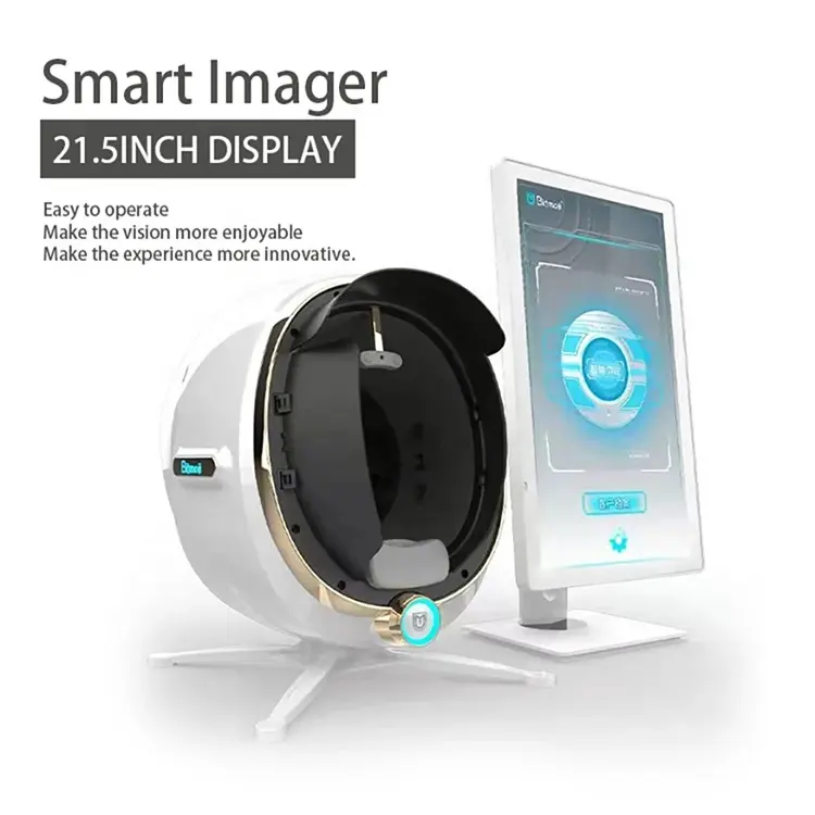 21.5 inch pad 3d Skin Test Analyzer Facial Scanner Analizador De Piel Analyzer Device Magic Mirror 3d face Skin Analysis Machine