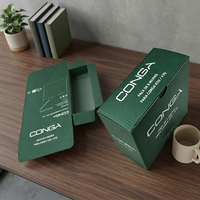Boîtes cadeaux rigides en carton ondulé, matériaux recyclés écologiques, logo personnalisé, pelliculage mat, impression UV, boîte avion