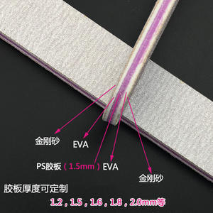 Lot de limes à <span class=keywords><strong>ongles</strong></span> Double face, 100/180, en papier de verre, zèbre gris, <span class=keywords><strong>pour</strong></span> Gel UV, outil de manucure, 10 pièces - Product Image 5