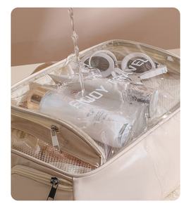 Водонепроницаемая сухая Отделяемая пляжная спортивная сумка из полиуретана и ПВХ Складная стильная сумка с надписью и отделением для обуви - Product Image 5