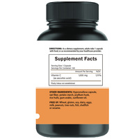 Complément Alimentaire Végétalien en Gros sous Marque Blanche OEM – Capsules de Vitamine C (120 unités) pour l'Immunité et l'Antioxydation des Adultes
