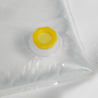 Bouchon verseur en plastique PE écologique et portable avec valve, fermeture côtelée, durable, anti-déversement, jaune, pour huile de cuisson/jus