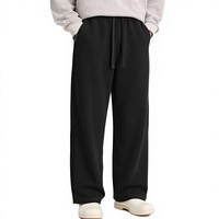 Qiu Fashion 818 # Pantalon unisexe vintage imprimé en coton chinois 300g, coupe droite, longueur intégrale, respirant, idéal pour l'été et le sport