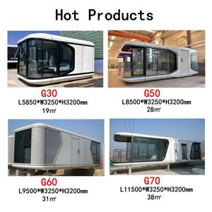 MZECOHOUSE Capsule spatiale mobile pour l'extérieur Capsule spatiale moderne et luxueuse en acier galvanisé intelligent - Product Image 5