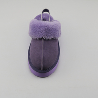 Bottes de neige en peau de mouton véritable pour femmes avec semelles épaisses