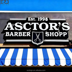 EZD Lettres en acrylique pour enseignes de magasin, designs personnalisés, enseignes LED pour commerce, enseignes de barbier - Product Image 4