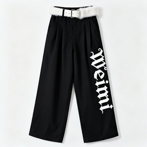 Pantalones Negros de Mezclilla para Hombre, Corte Recto, Pierna Ancha, Cintura Media, Lavado Medio, Estilo Informal, Secado Rápido, para Otoño e Invierno - Product Image 3