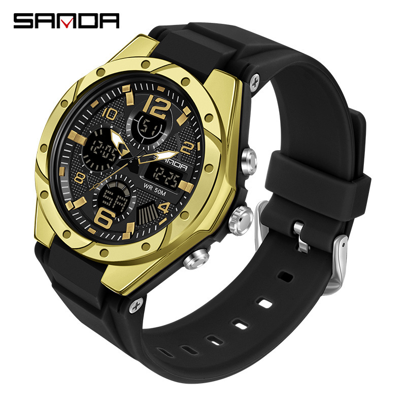 6062 black gold rubber ring-womens style