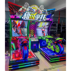 Arcade động cơ lái Xe Video trò chơi máy trong nhà đồng tiền hoạt động GP \ siêu xe đạp 2 màn hình kép xe máy đua mô phỏng - Product Image 2