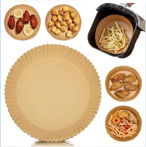 Revestimiento cuadrado para pizza para <span class=keywords><strong>freidora</strong></span> de <span class=keywords><strong>aire</strong></span>, plato de papel duradero para hornear aperitivos, galletas, pan, sándwiches, <span class=keywords><strong>hamburguesas</strong></span> y azúcares - Product Image 1