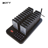 Système de téléavertisseur sans fil pour restaurant BCITY, 20 buzzers, système de pagination de file d'attente QC200, système d'appel de serveur