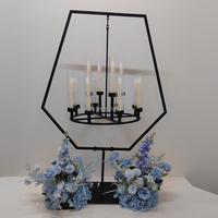 Candélabres de mariage en métal, chandeliers de mariage, centres de table, bougeoirs pour la décoration d'événements de mariage