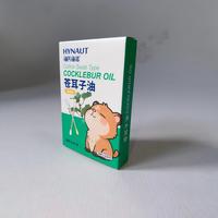 Boîte pliante en carton blanc imprimé sur mesure pour emballage médical de cotons-tiges et produits de santé