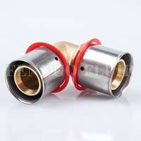 Raccord de plomberie en laiton de 16mm, raccords à pression pour tuyaux en cuivre, Pex