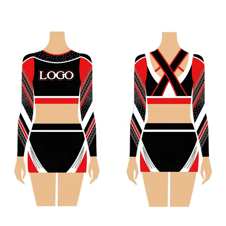 Fashion style cheer costumes free design your style cheerleading uniforms Accept any uniforms cheerleader wear