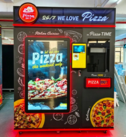 Distributeur automatique de pizzas intelligent IPLAYSMART, gestion basée sur le cloud, certifié CE, acier inoxydable, tailles de pizzas 10/12 pouces, personnalisation OEM